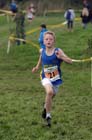 Matthew Cleugh (Birtley) wins the under-11 boys at the Sherman Cup, Hedley Farm, Tanfield,  County Durham.